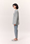 Wide Sleeve Oversize Tshirt Light Blue - 6
