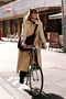 Andy Oversize Checked Coat Beige