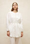 LINEN BALLOON SLEEVE SHIRT ECRU - 5