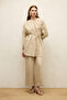 LINEN BALLOON SLEEVE SHIRT NATURAL - 6