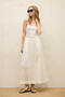 Bol Cut Linen Skirt Ecru - 8