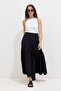 Embroidered black skirt