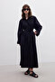 BELT PREMIUM SHIRT DRESS BLACK