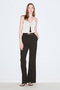 Flare leg classic pants bitter brown - 5