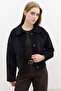 Quilted Velvet Jacket Black - 6