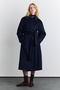 Flat-Closed Baggy Coat Dark Blue - 5