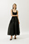 Jacquard Organza Puffy Skirt Black - 3