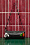 Leather Cylinder Shoulder Bag Black