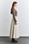 Velvet Long Skirt Vanilla - 2