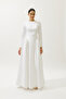 Lora Evening Dress Ecru - 3