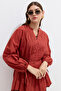 Nervür Detailed Volume Tunic Orange - 5