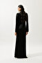 Mila Stone Evening Dress Black - 8