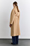 Flat-Closed Eyebrow Coat Camel - 6