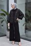 Sequin file cardigan 3-piece sendy set - black - 5