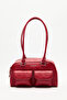 Retro Bag with Pockets Burgundy - 5