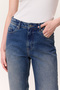 High Waist Straight Fit Jeans Blue - 4