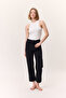 High Waist Straight Fit Jeans Black - 3