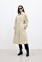 Andy Oversize Checked Coat Beige - 7