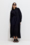 Brode Embroidered Dress Black