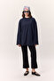 Wide Sleeve Oversize Tshirt Navy Blue - 4
