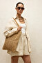 Beige Linen Oversize Buttoned Shirt - 4