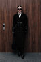 Custom made maskuline coat black