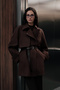 Mari̇ k Double-Breasted trench coat brown