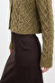 Artificial leather skirt bitter brown - 6