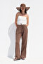 Muslin Comfortable Pants Brown - 5