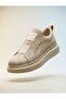 BA0307 BOA Thick Suede High Sole Double-Strap Beige Men's Shoes - 2