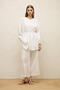 LINEN BALLOON SLEEVE SHIRT ECRU - 3