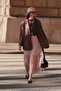 Crush Pleated Long Skirt Powder - 3