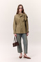 Tie-Dye Detailed Design Shirt Khaki - 5