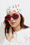 Patterned Cotton Scarf Cherry - 4