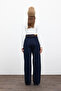 Gabardine Baggy Pants Navy Blue - 7
