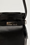 Milo Leather Baguette Bag Black - 6