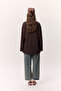 Wide Sleeve Oversize Tshirt Brown - 6