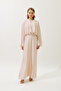 ADELE SATIN EVENING DRESS POWDER PINK - 2