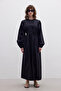 Premium Poplin Dress Black - 4