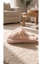 Women's Powder Pauntiye Rabbit Fur Indoor House Slippers 3 cm Byndatom01 - 7