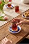 Nazar porcelain tea plate navy blue