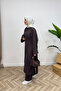 Molly Nelly Women's Long Tunic with Shoulder Shawl 3-Piece Set - 8
