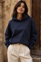 Navy Blue Oversize Pocket Sweatshirt Mg2207