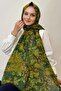 Minimal Floral Patterned Cotton Shawl