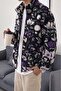 Oversize Plush Full Zipper Sweatshirt with Plush Inside Fleece Sherpa Fabric Sweatshirt - 2