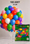 Mixed 100Pcs Balloon Quality Colorful Balloon 9Inch - 2