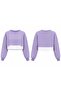 F Crop Blouse - Lilac |   F1544 - 3