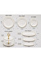 Breakfast Set 17 Pieces Gold White Flower - 3