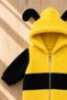 Girl Boy Baby and Child Bee Winter Jumpsuit - 2