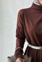 Mercerized Dress - Brown - 3
